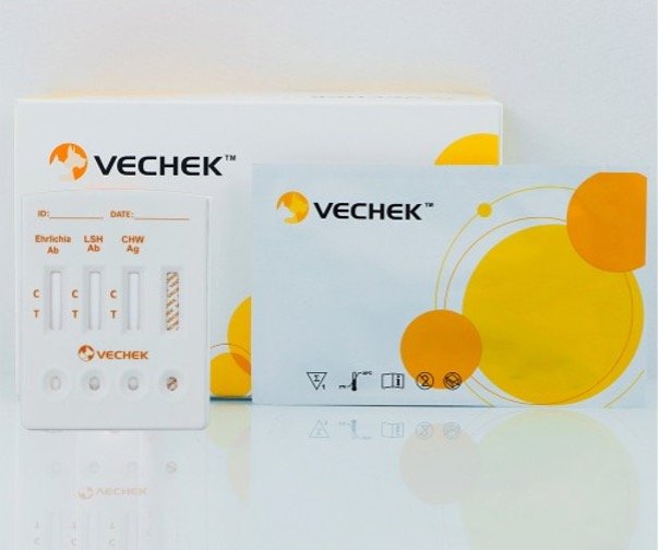 Suņu parazītiskais panelis ātrais tests (Ehrlichia + LSH + sirdstārpu)